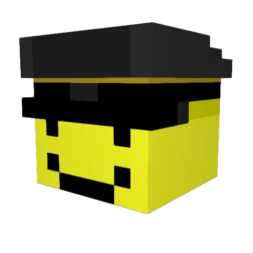 allnwt Minecraft avatar head, 3D render