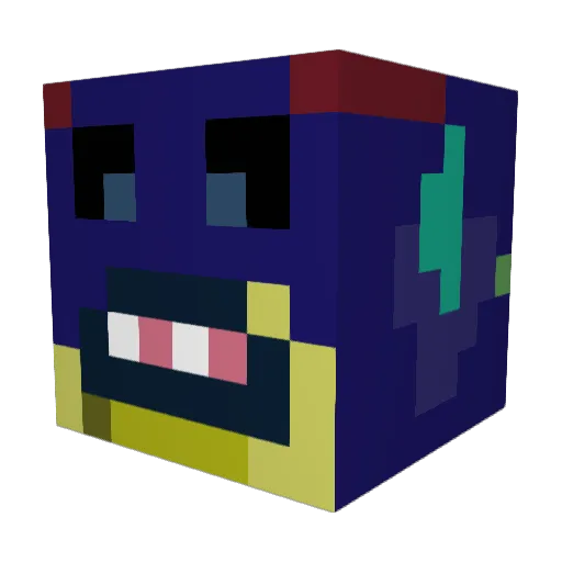 alloanky Minecraft avatar head, 3D render