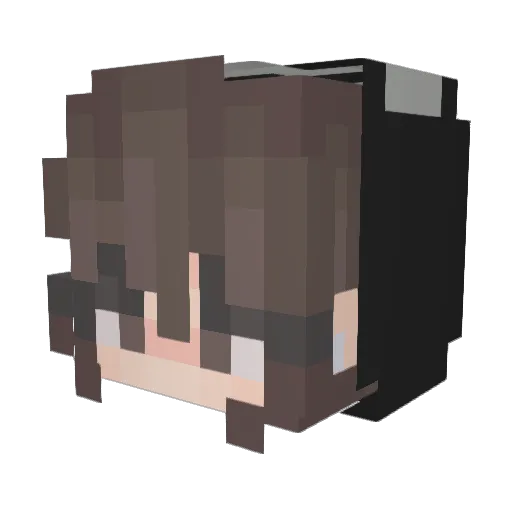 allsadaboutit Minecraft avatar head, 3D render