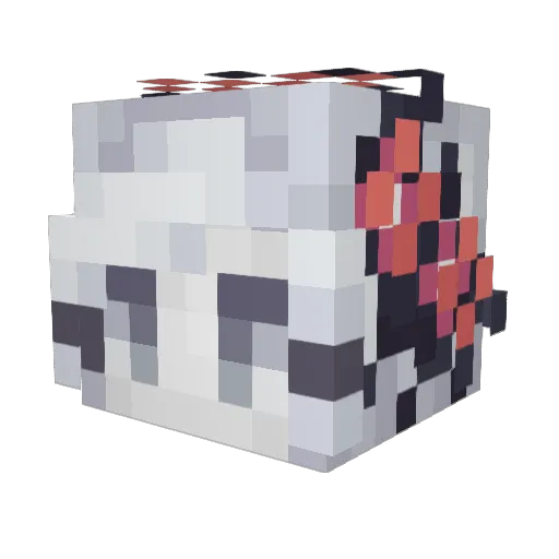 allseeingana Minecraft avatar head, 3D render
