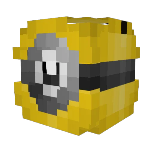 allseeingmind Minecraft avatar head, 3D render