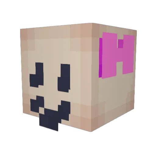 allstar506 Minecraft avatar head, 3D render