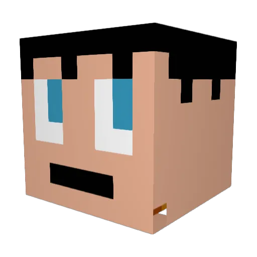allu987654321 Minecraft avatar head, 3D render
