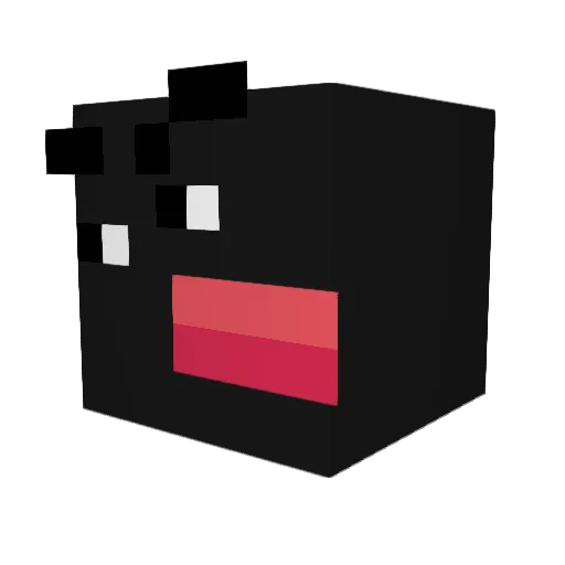 allv Minecraft avatar head, 3D render