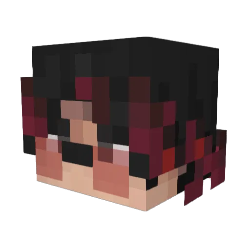 allwwex Minecraft avatar head, 3D render