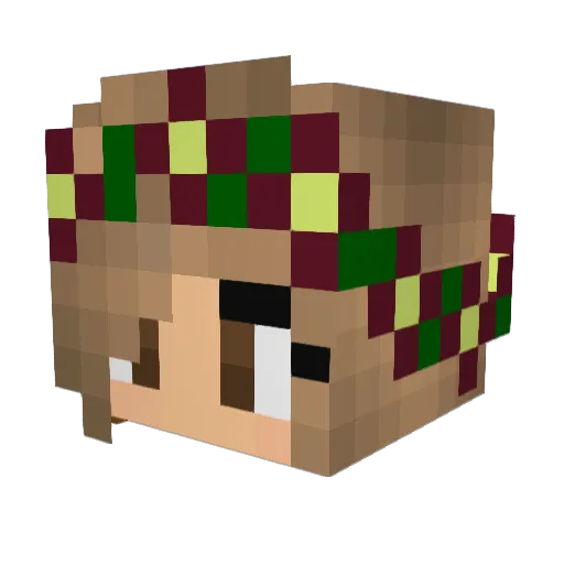 ally_darby Minecraft avatar head, 3D render