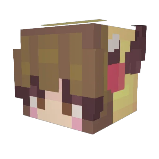 ally_mochii Minecraft avatar head, 3D render