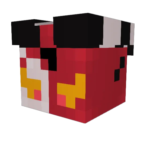 allycat545 Minecraft avatar head, 3D render