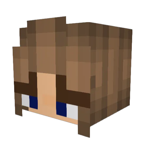 allyp1 Minecraft avatar head, 3D render