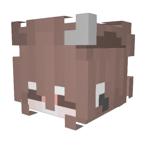 allysofie Minecraft avatar head, 3D render