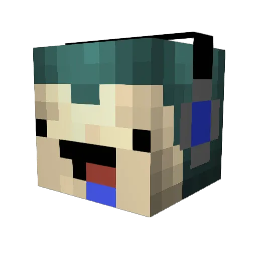 almack1 Minecraft avatar head, 3D render