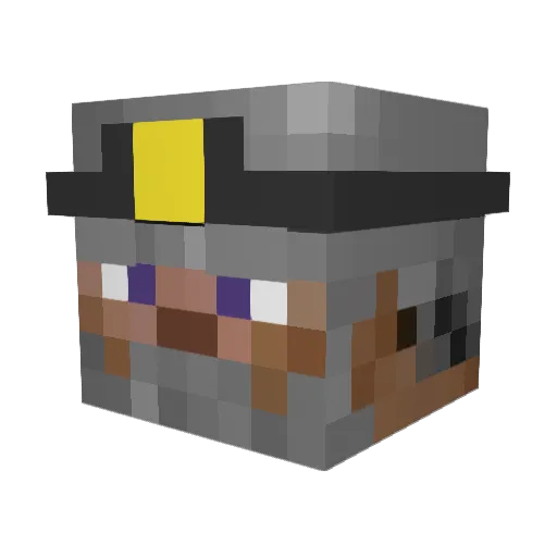 almadsen Minecraft avatar head, 3D render