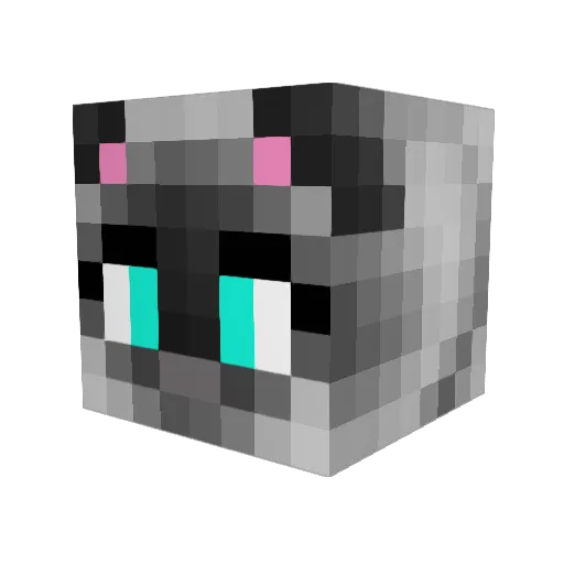 almakp Minecraft avatar head, 3D render