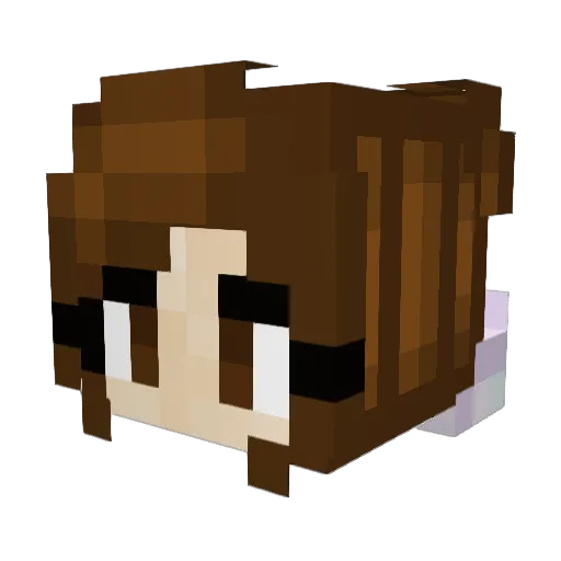 almaleallour Minecraft avatar head, 3D render