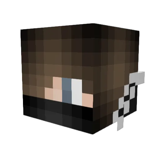 almaleky Minecraft avatar head, 3D render