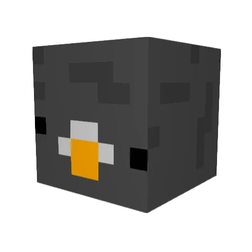almapples Minecraft avatar head, 3D render