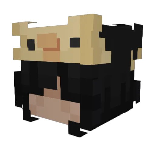 almasuger Minecraft avatar head, 3D render