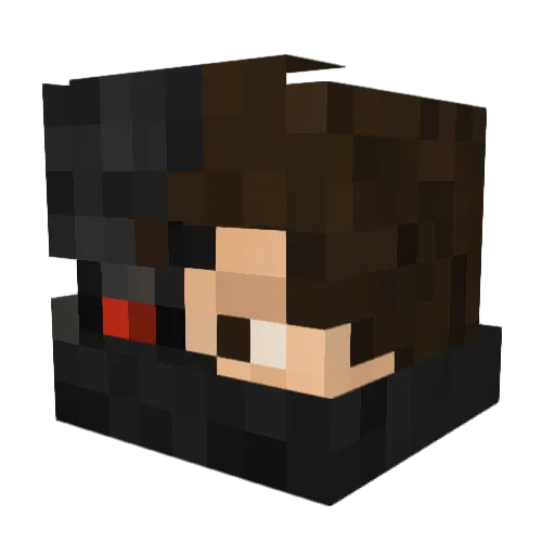 almatrah Minecraft avatar head, 3D render