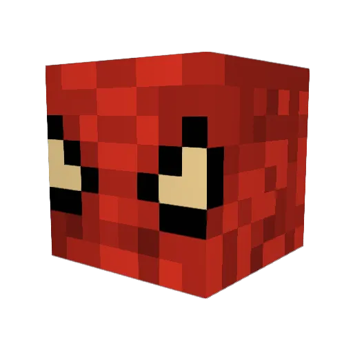 almibody Minecraft avatar head, 3D render