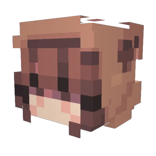 almighty_eevee Minecraft avatar head, 3D render