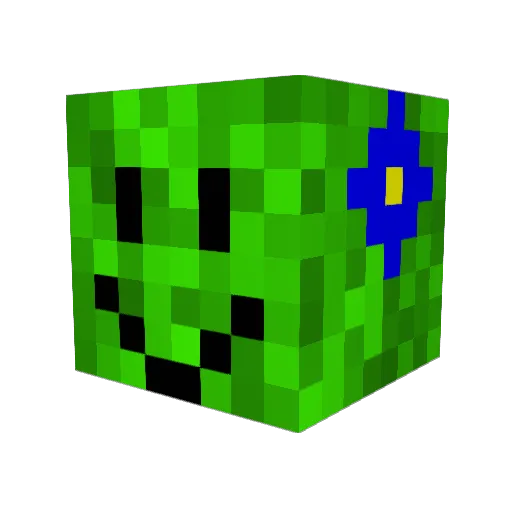 almightyalf Minecraft avatar head, 3D render