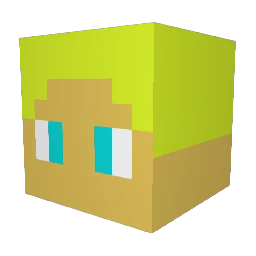 almightystraw13 Minecraft avatar head, 3D render