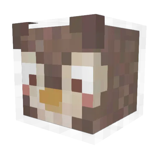 almod256 Minecraft avatar head, 3D render
