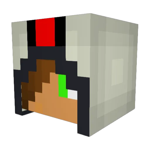almog18 Minecraft avatar head, 3D render