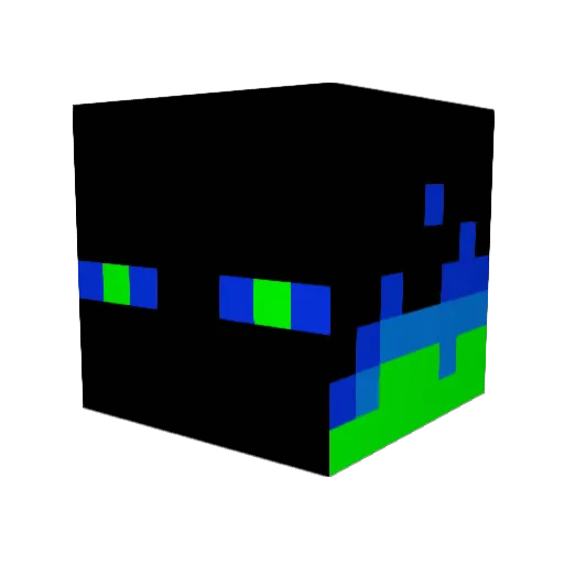 almon9 Minecraft avatar head, 3D render