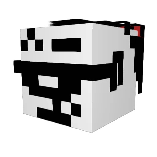 almondmasta Minecraft avatar head, 3D render