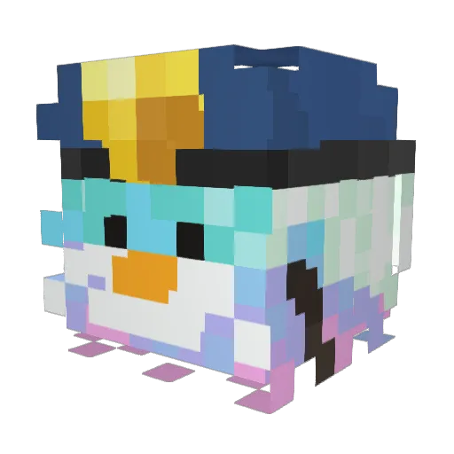 almondmllk_ Minecraft avatar head, 3D render