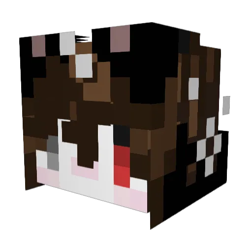 almondsAN13 Minecraft avatar head, 3D render