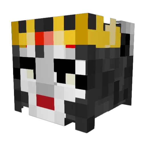 almondspread Minecraft avatar head, 3D render