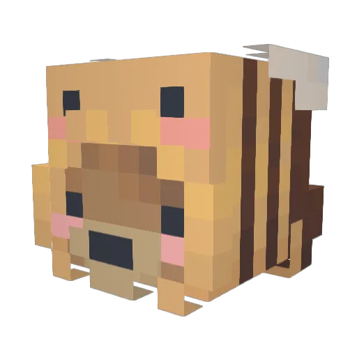 almondyyds Minecraft avatar head, 3D render