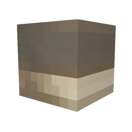 almostslid Minecraft avatar head, 3D render
