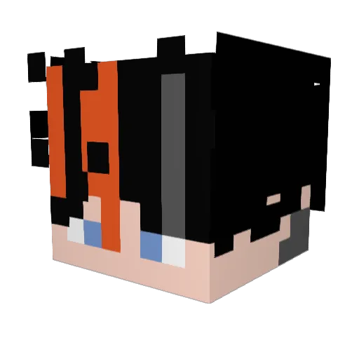 alnaaaaaa Minecraft avatar head, 3D render