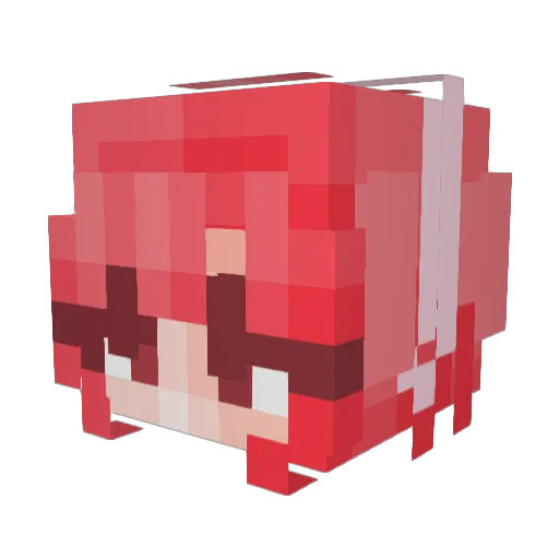 alodones Minecraft avatar head, 3D render