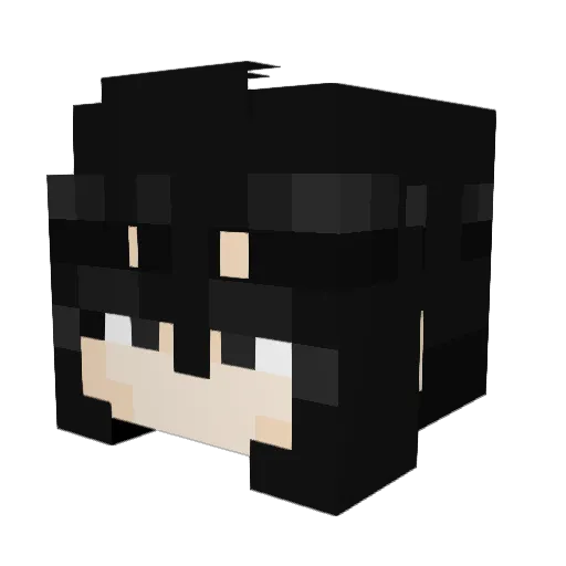 aloe_14 Minecraft avatar head, 3D render