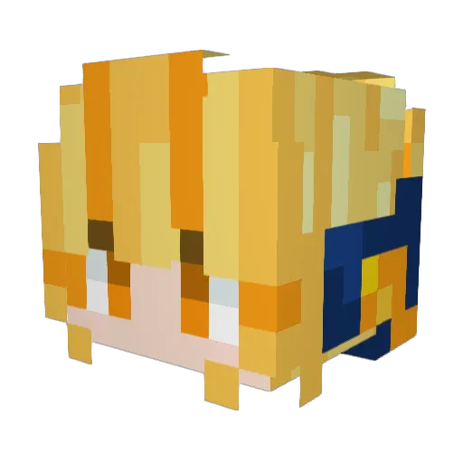 aloeola00 Minecraft avatar head, 3D render