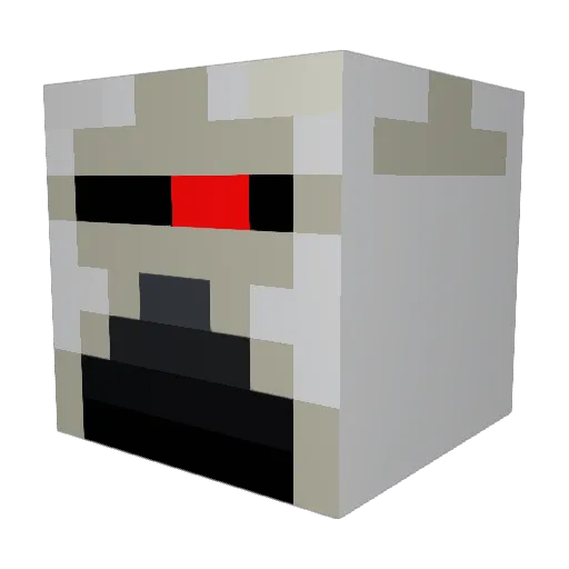 aloffsite Minecraft avatar head, 3D render