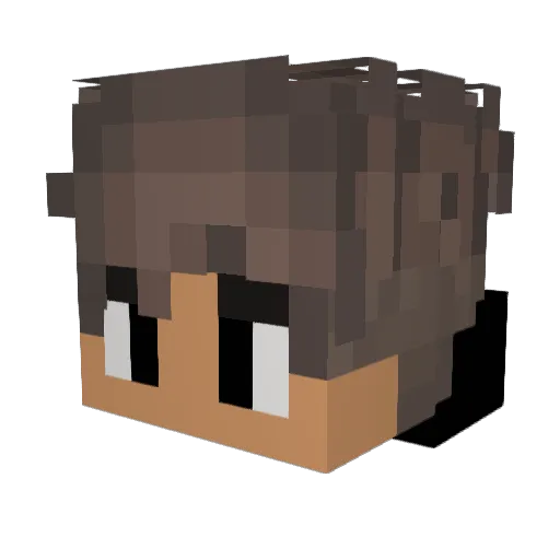 alon234 Minecraft avatar head, 3D render