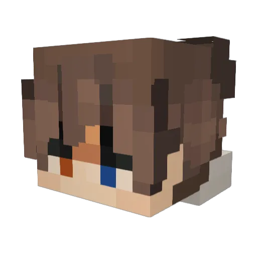 alonTal Minecraft avatar head, 3D render