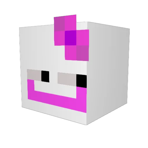 alon_10 Minecraft avatar head, 3D render