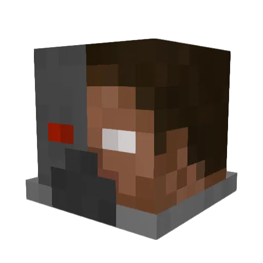 alone_Lee Minecraft avatar head, 3D render