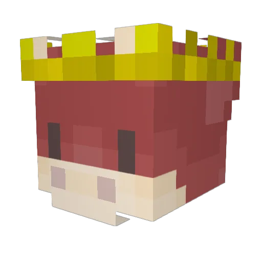 alonely_demon Minecraft avatar head, 3D render