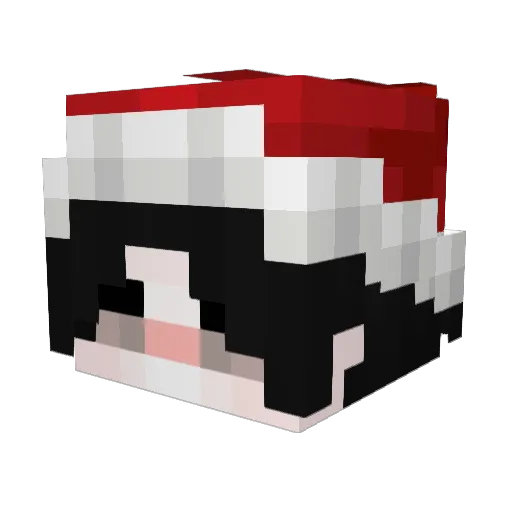 alonepain Minecraft avatar head, 3D render