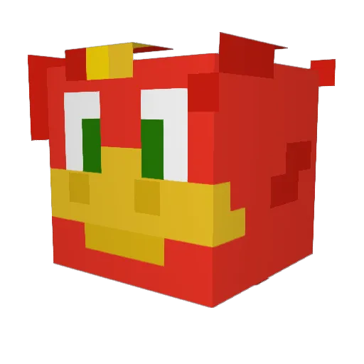 alongfortheride Minecraft avatar head, 3D render