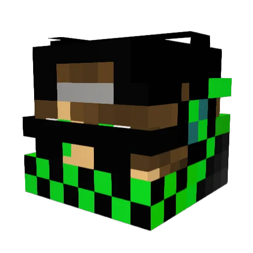alonzo123 Minecraft avatar head, 3D render