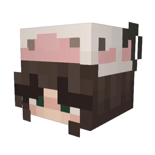 alornii Minecraft avatar head, 3D render