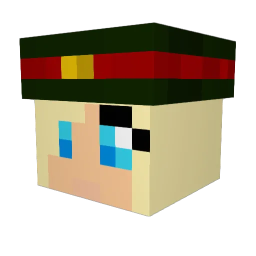 alors1 Minecraft avatar head, 3D render